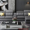 Sofa góc L bọc da
