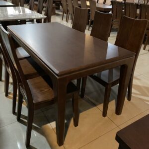 Bàn ghế phòng khách gỗ sồi tự nhiên 6 ghế