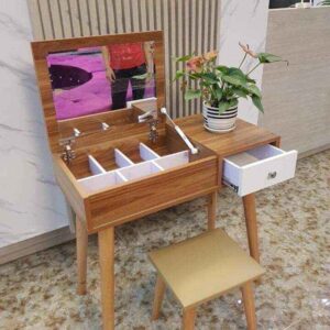 Bàn Phấn Trang Điểm Hiện Đại Màu Gỗ