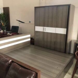 Combo tủ + giường rộng 2m giá rẻ mdf chỉ 8 triệu