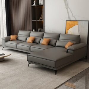 Sofa góc L bọc da cao cấp 3m2x1m8