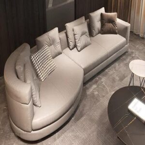 Sofa góc L bọc da nhập khẩu cao cấp