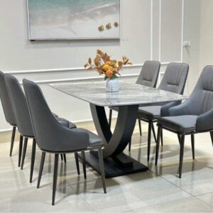 Bộ bàn ghế ăn 6 ghế bàn 80 x 1m6