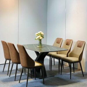 Bộ bàn ghế ăn 6 ghế bàn 80 x 1m6