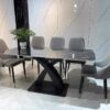 Bộ bàn ghế ăn 6 ghế bàn 80 x 1m6