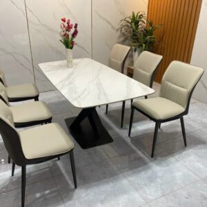 Bộ bàn ghế ăn 6 ghế bàn 80 x 1m6