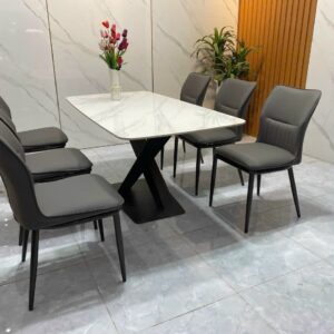 Bộ bàn ghế ăn 6 ghế bàn 80 x 1m6